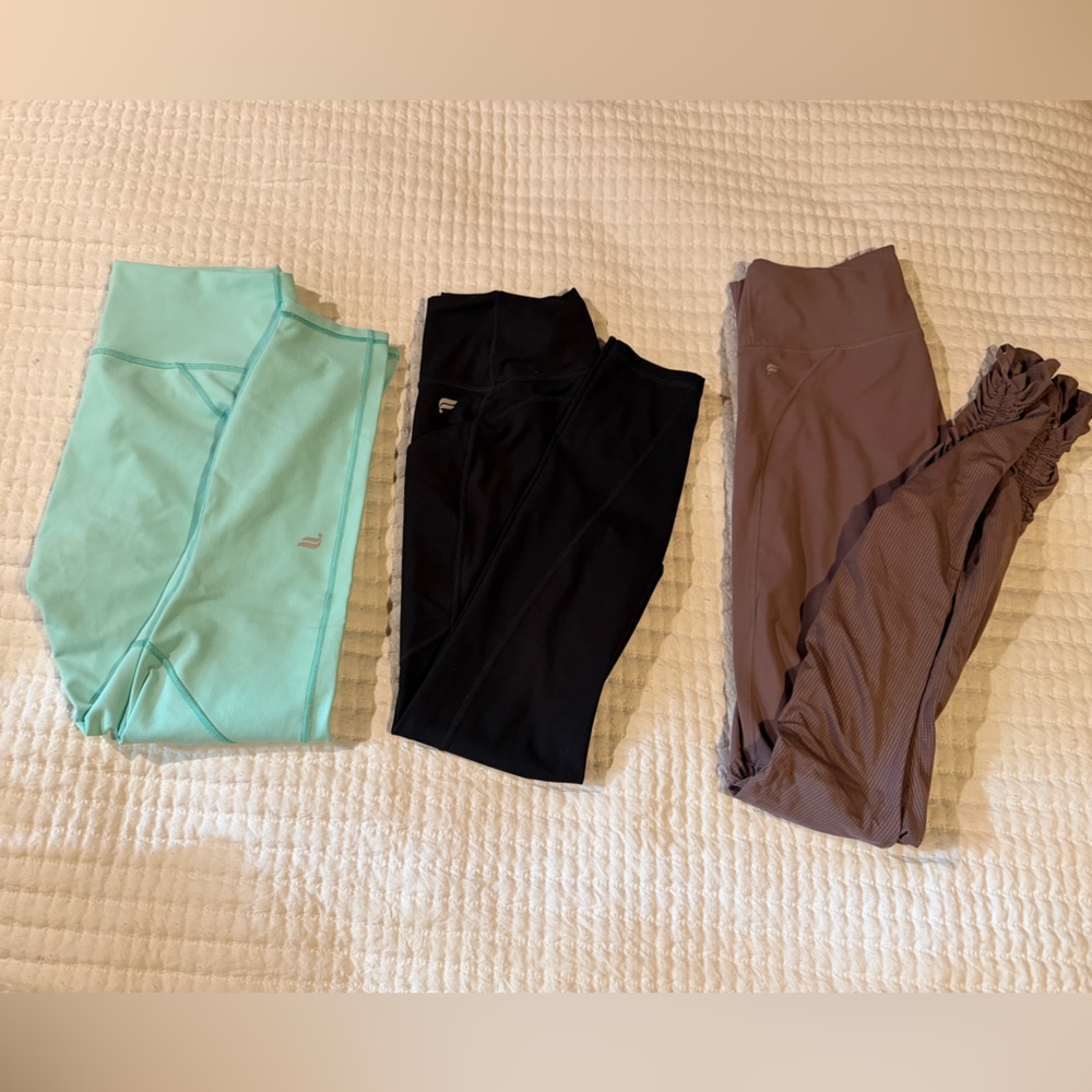 Fabletics Legging Bundle - 3 Pair, all size Medium - image 5